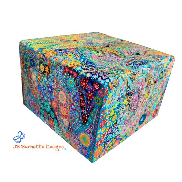 Dot MicroArt Jewelry Box 23,070 Dots Painted: Abstract "Cepheus Constellation" - Picture 7 of 10